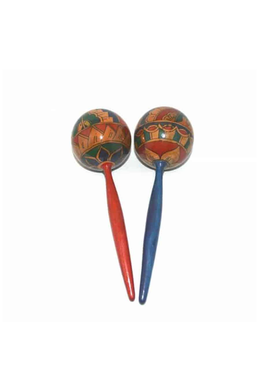 Painted Wooden Maraca
