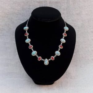 Turquoise & Coral Necklace