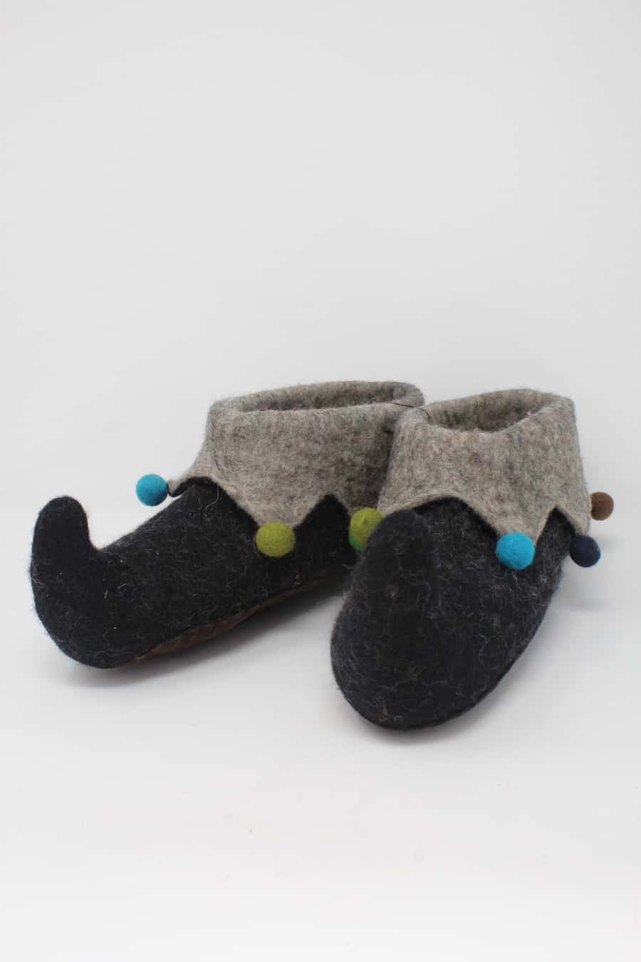 Adult Felt Slippers - Jester - Image 3