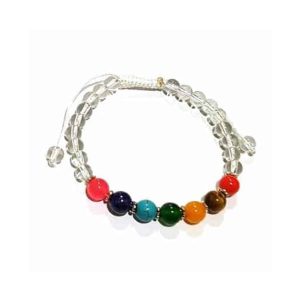 Chakra Mala Bracelet (Clear Crystal)