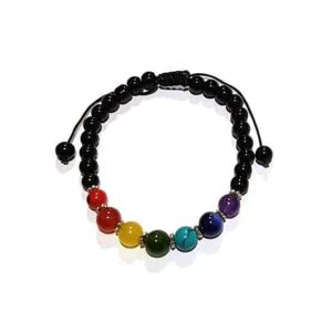 Chakra Mala Bracelet (Black Onyx)