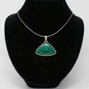Malachite Triangle Pendant