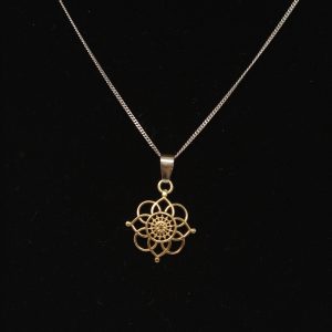 Brass Flower Pendant