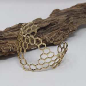 Brass Honeycomb Bracelet