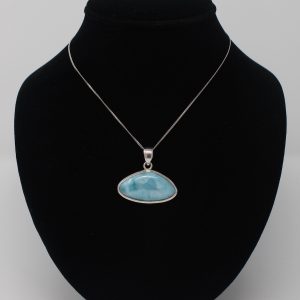 Horizontal Larimar Pendant