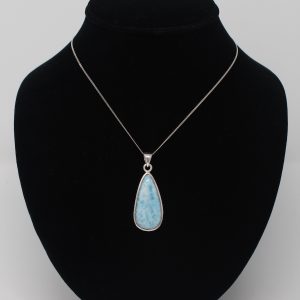 Teardrop Larimar Pendant