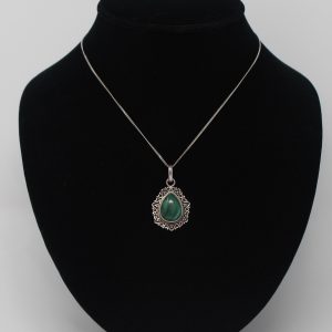 Teardrop Malachite Pendant