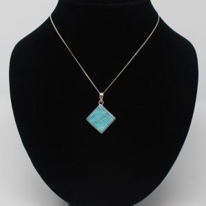 Square Turquoise Pendant