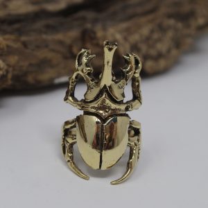 Brass Beetle Ring