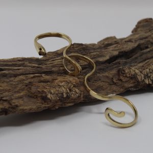 Multi-Finger Brass Snake Ring