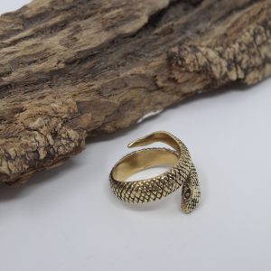 Brass Snake Ring
