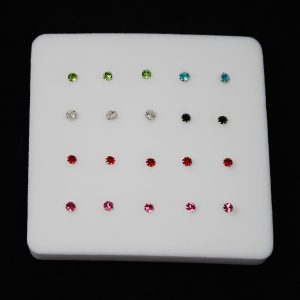 Coloured Diamante Nose Pin