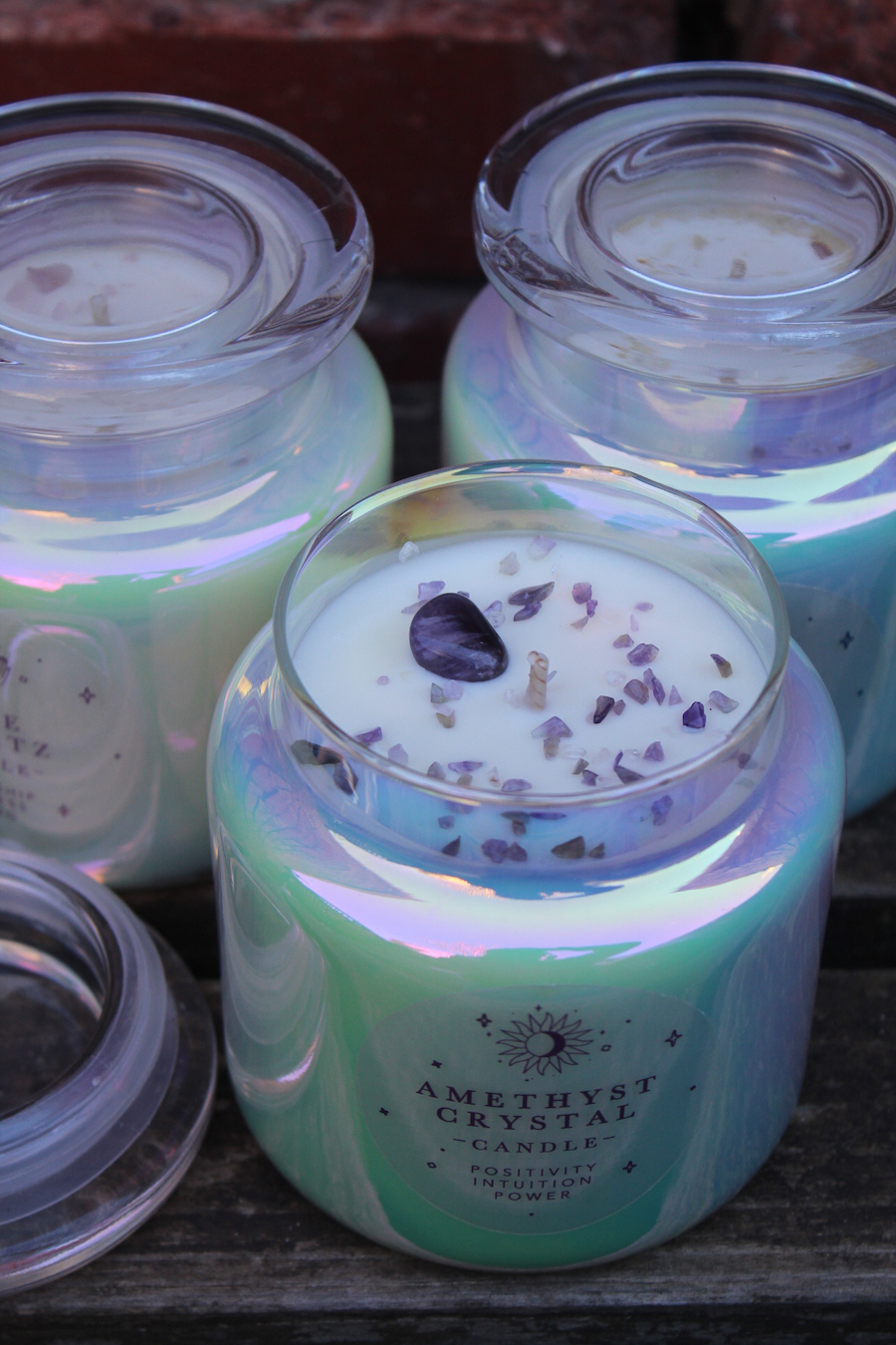 Crystal Infused Soy Wax Candles