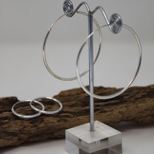 Large Silver Hoops (Thick)