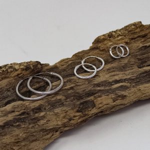 Small Silver Hoops (Thin)