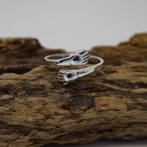 Sterling Silver Hug Ring